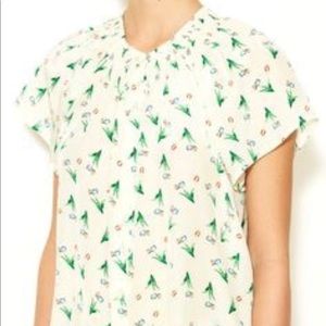 Tucker Smocked Polo Blouse